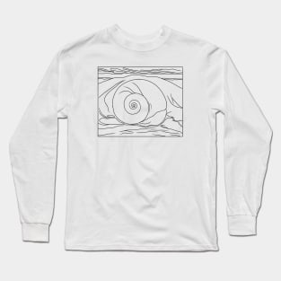 Red Hills with a White Shell Long Sleeve T-Shirt